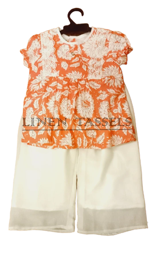 Kids' Floral Outfit (Code: KS00138)  Size: 1-2 years