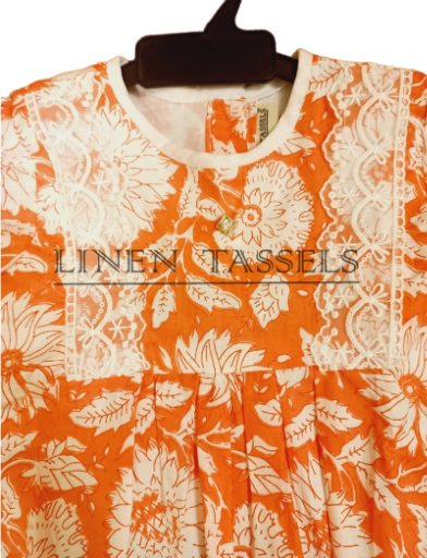 Kids' Floral Outfit (Code: KS00138)  Size: 1-2 years
