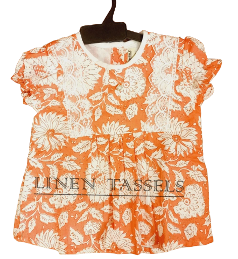 Kids' Floral Outfit (Code: KS00138)  Size: 1-2 years