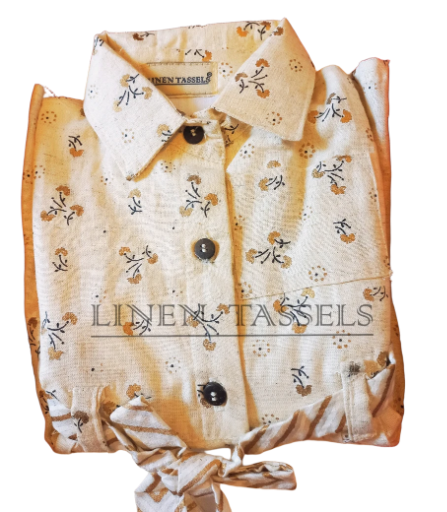 Floral Button-Down Dress for Girls (Code: KC00130) Size: 1-2 years