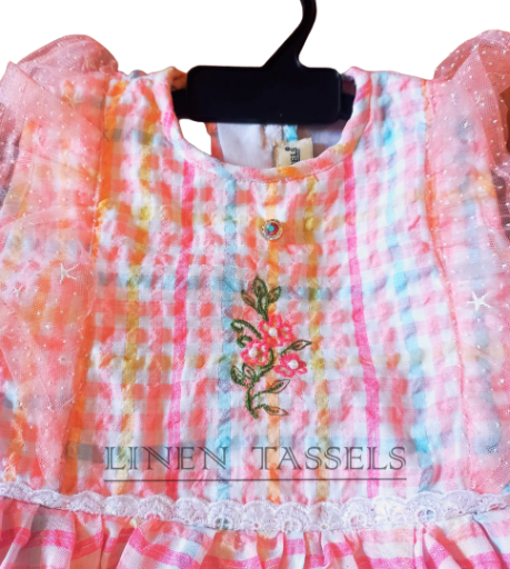 Girls' Floral Dress (Code: KC00132) Size: 1-2 years