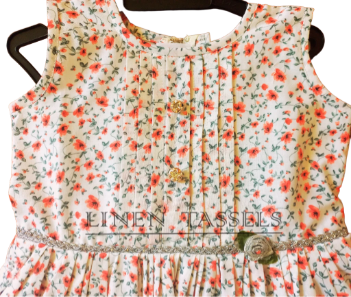Floral Print Dress (Code: KC00134) Size: 2-3 years