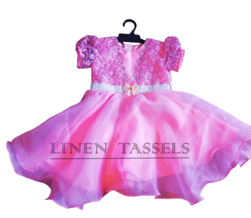 Pink Toddler Party wear dress (Code: KP00127) Size: 2-3 years