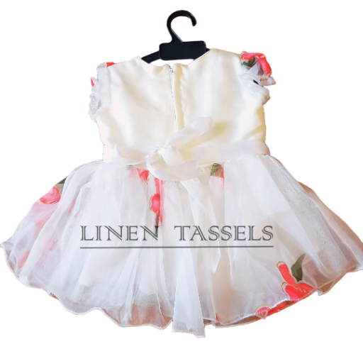 Floral Tulle Dress (Code: KP00128) Size: 1-2 years
