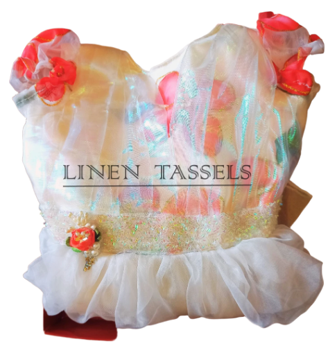 Floral Tulle Dress (Code: KP00128) Size: 1-2 years