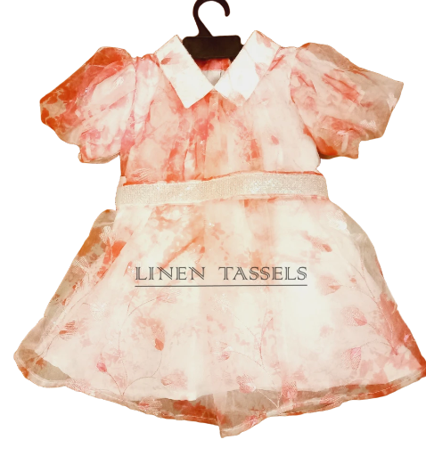 Floral Girls' Dress (Code: KP00143) Size: 1-2 years