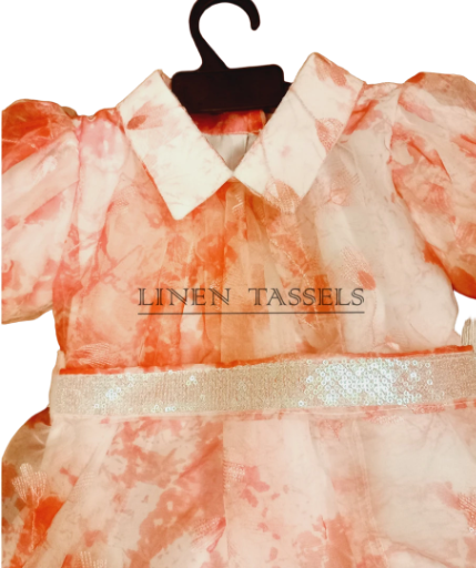 Floral Girls' Dress (Code: KP00143) Size: 1-2 years