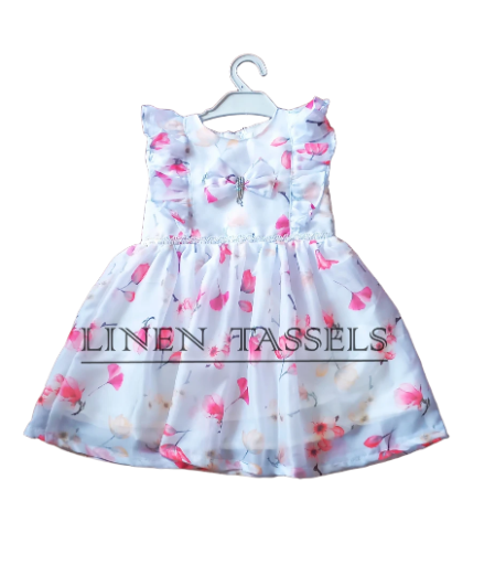 Floral Baby Dress (Code: KC00155) Size: 2-3 years