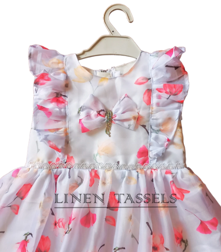 Floral Baby Dress (Code: KC00155) Size: 2-3 years