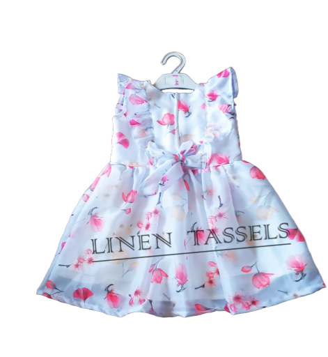 Floral Baby Dress (Code: KC00155) Size: 2-3 years