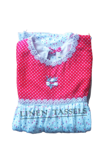 Vintage Floral Dress for Girls (Code: KC00158) Size: 0-1 years
