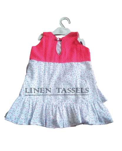 Vintage Floral Dress for Girls (Code: KC00158) Size: 0-1 years
