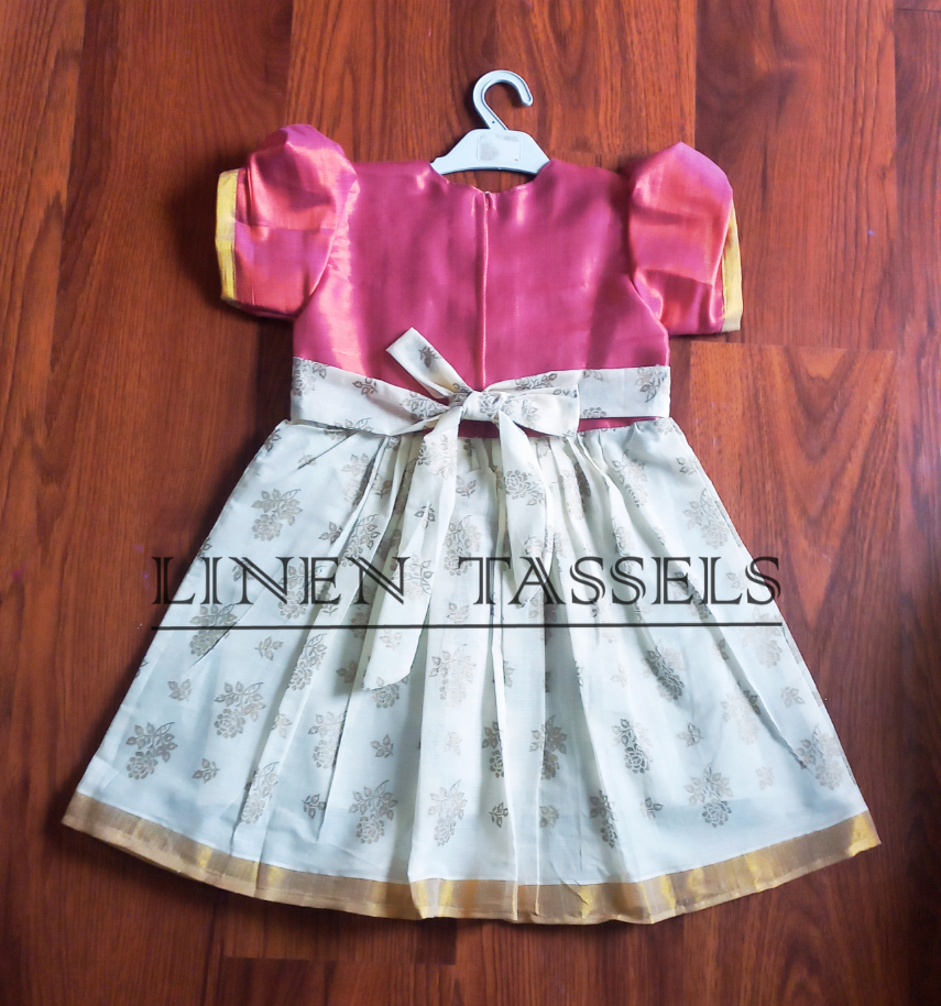 Kids ethnic party wear  frock (Code:KC00169) Size: 6-7 years