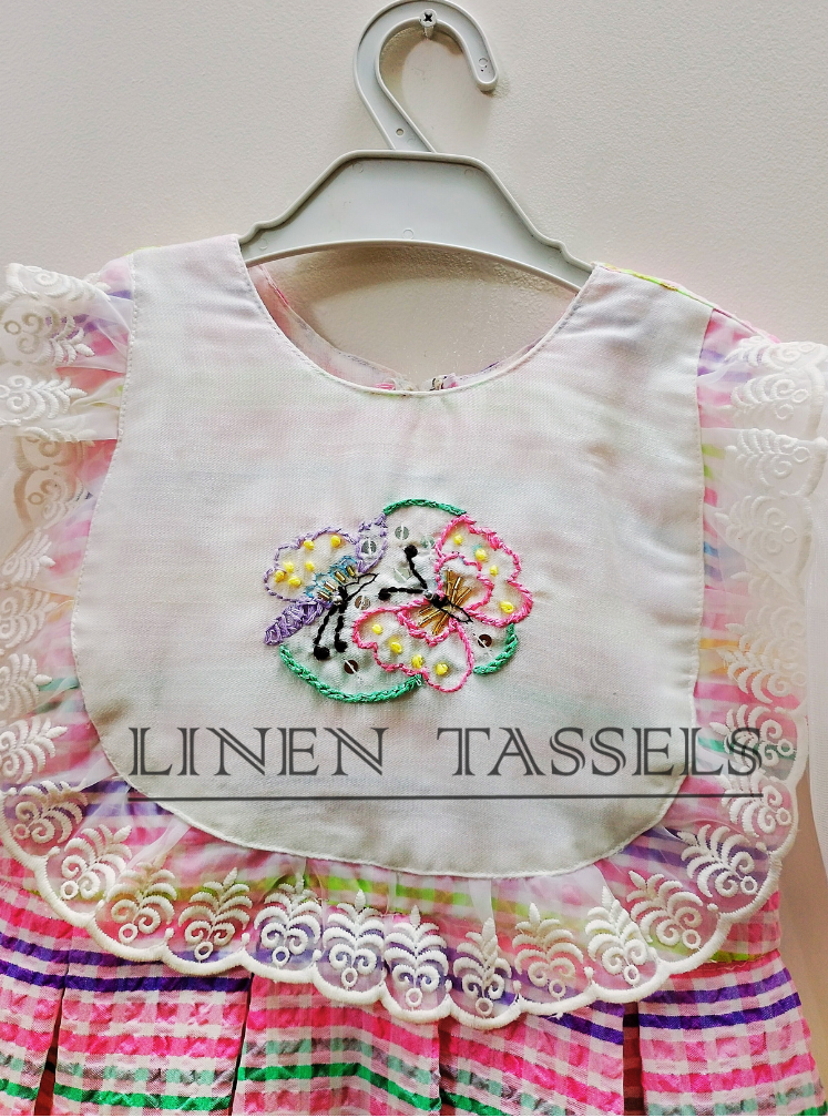 Girls' Multicolored Party Dress (Code:KP00186) Size: 6-7years