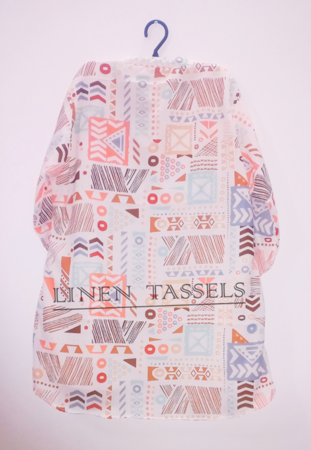 Printed Georgette kurti with cuff sleeves (Code: KWS00183) Size: XL