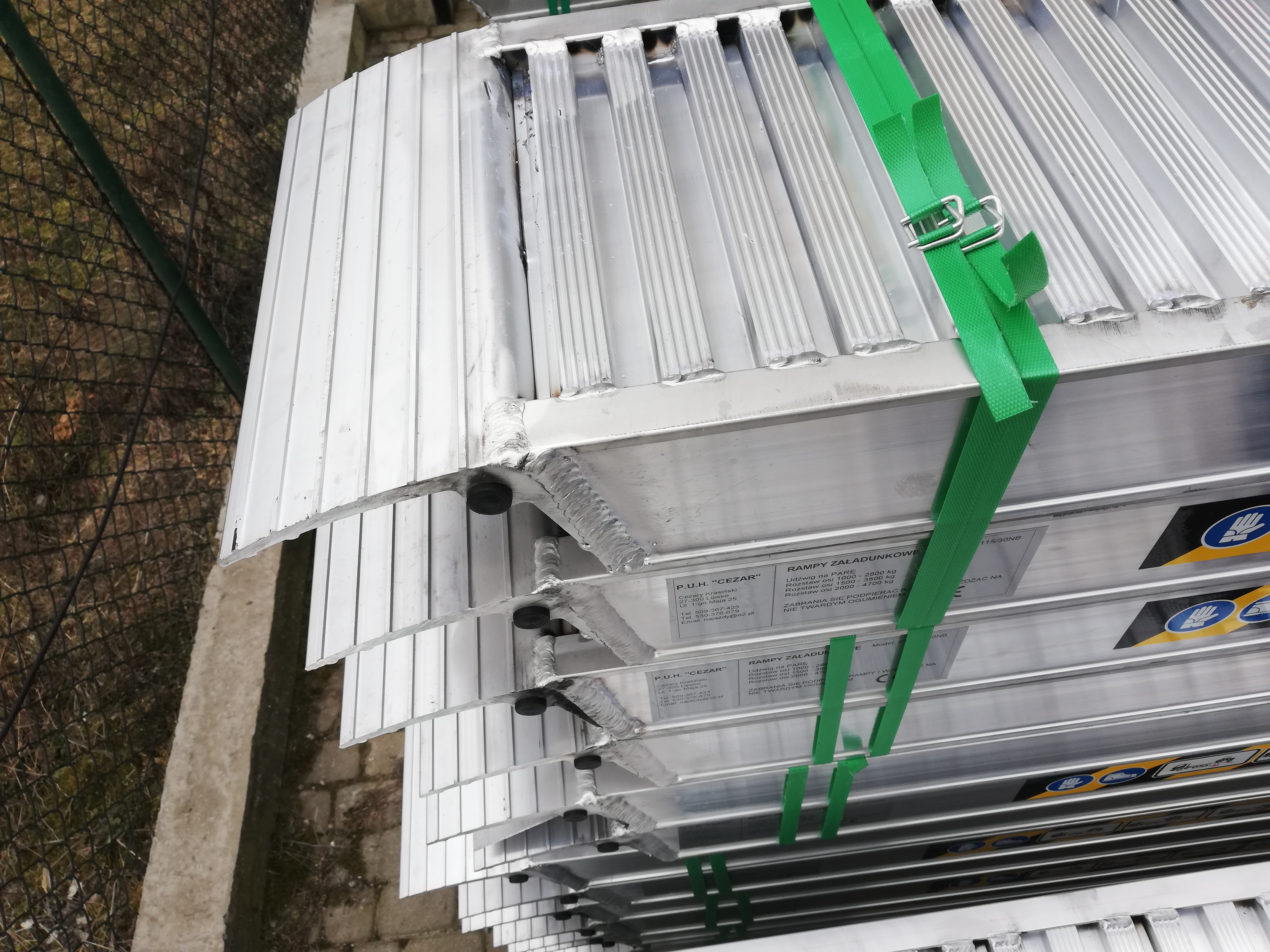 Aluminium Ramps - RA.70X25 - L - 2.5m/Payload - 1750/W - 30cm