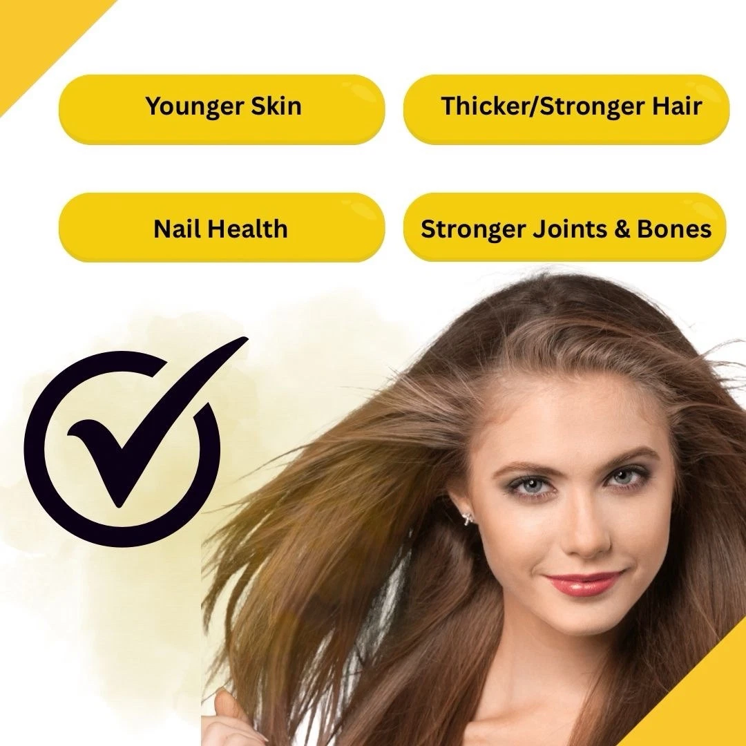 MARINE COLLAGEN CAPSULES TYPES 1 & 2 - 2 MONTH SUPPLY HIGHEST STRENGTH 500,000MCG