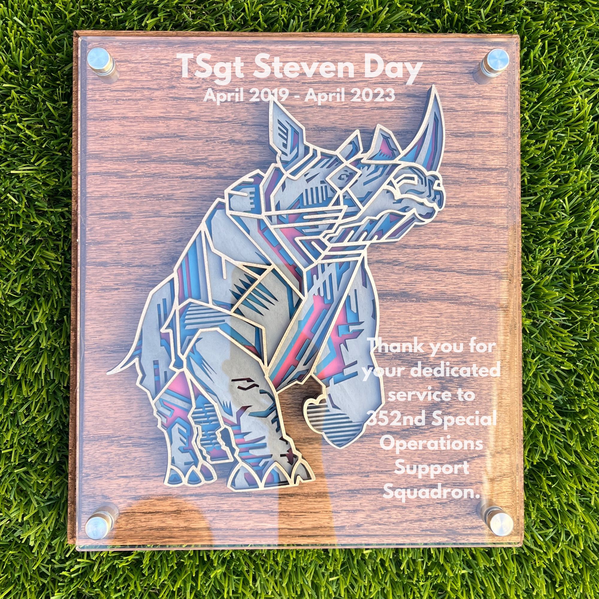 3D Custom Mascot Plaque