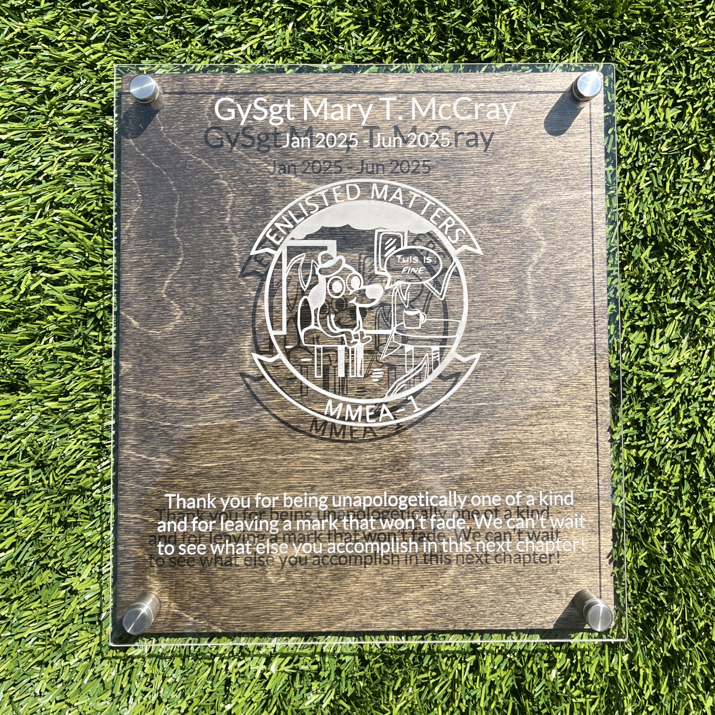 Custom Recognition Plaque