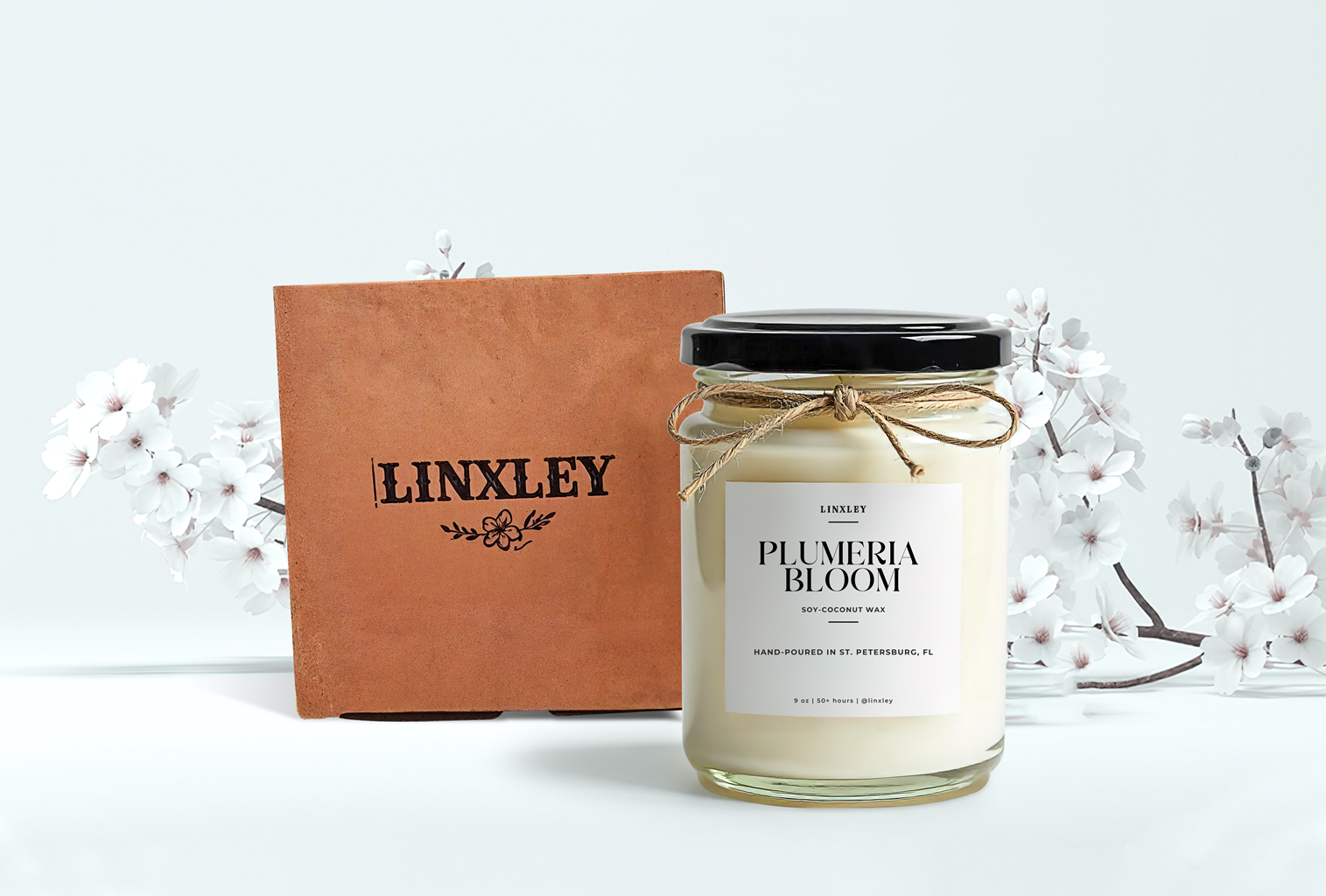 Plumeria Bloom Coconut-Soy Candles