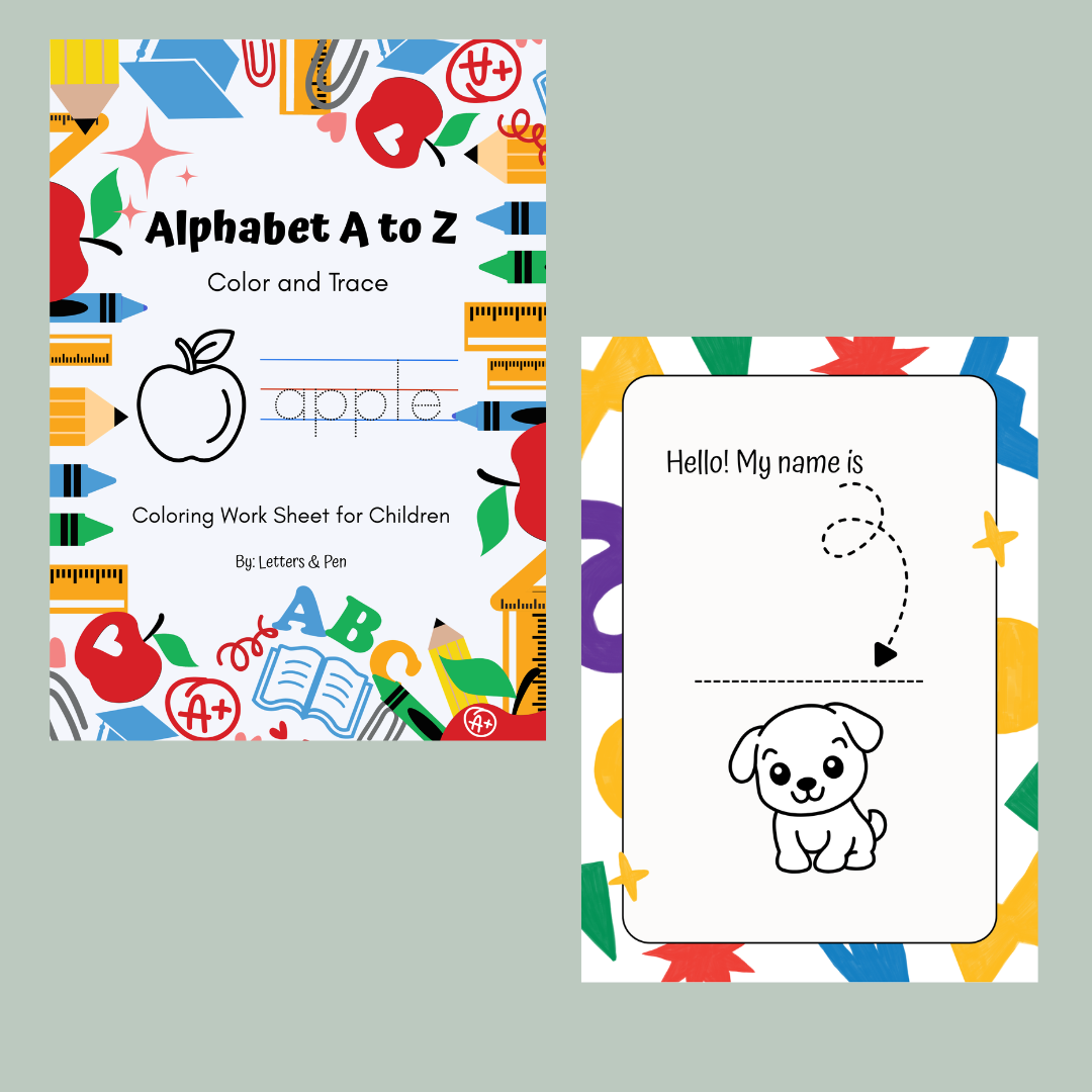 Alphabet A to Z Coloring Workbook