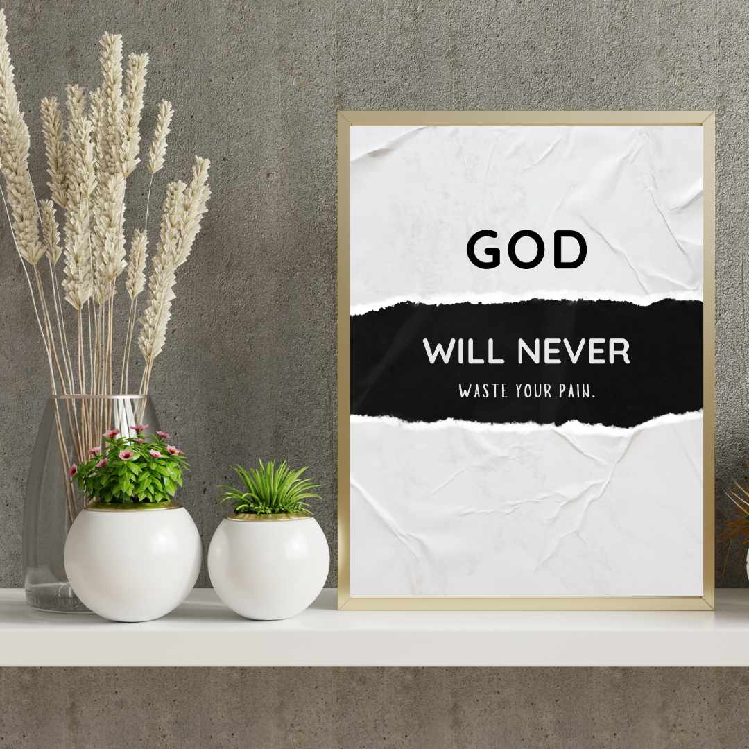 Inspirational God Quote Wall Art