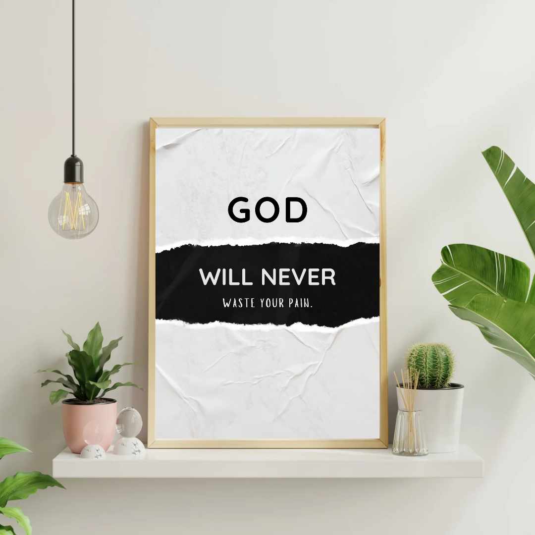 Inspirational God Quote Wall Art