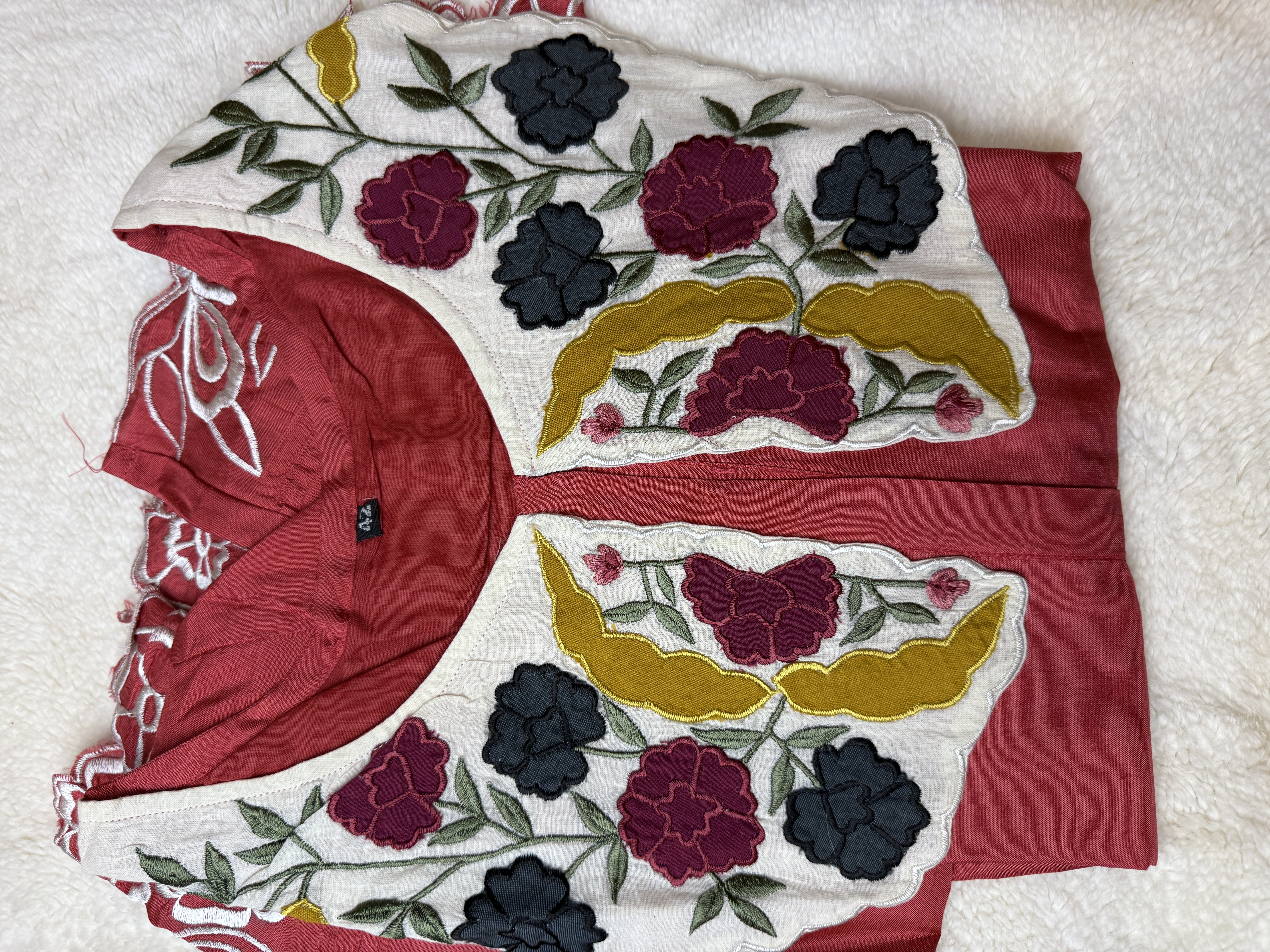 Pure Cotton Embroidered Frock/Kurta