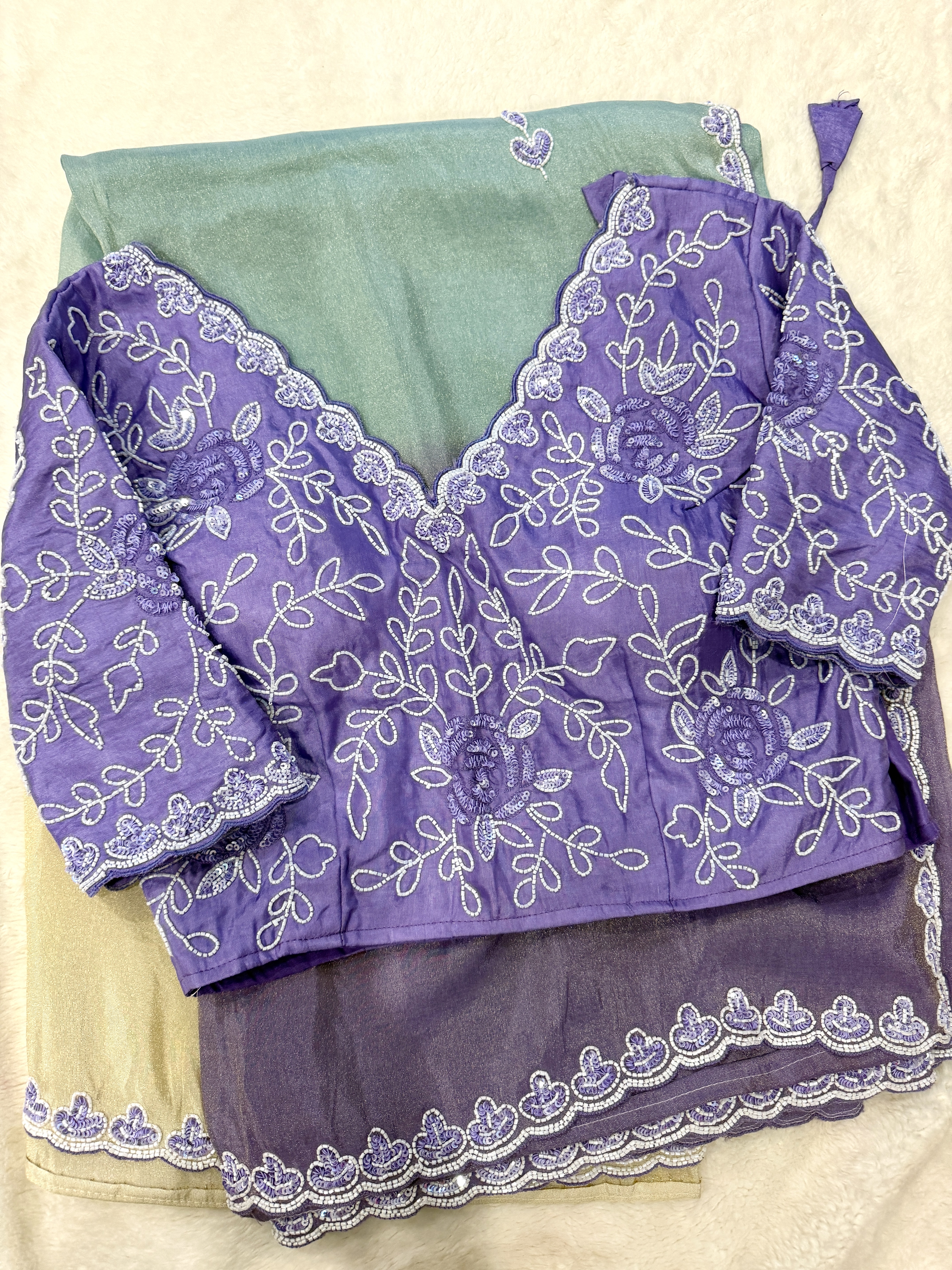 Pastel Harmony Cocktail Saree