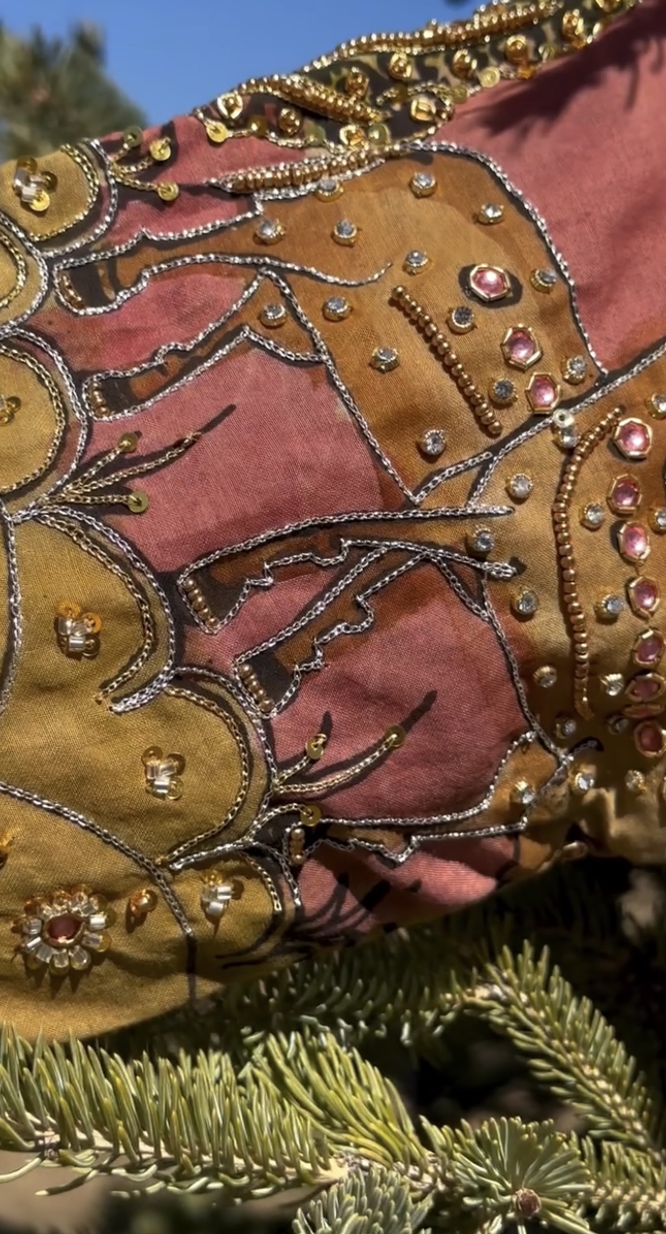 Navy Blue Mangalagiri Pattu Saree