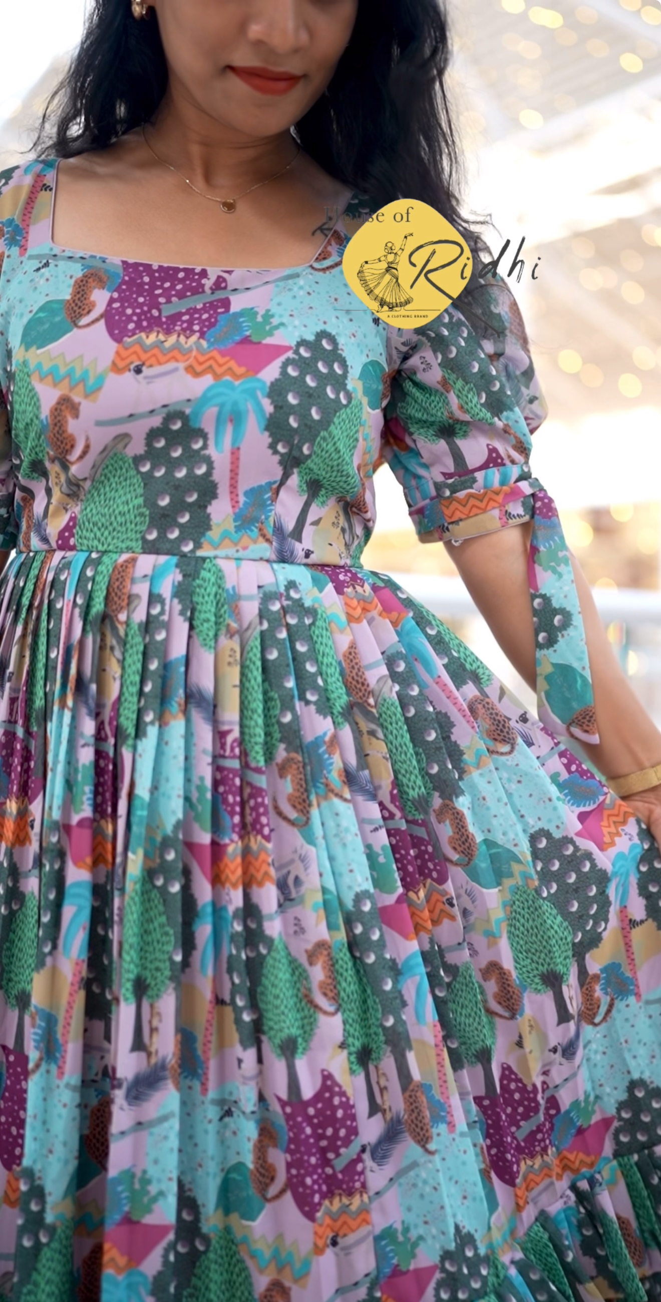 Jungle Vibes Frock – Fierce, Fun & Frilled 🦁🐆🌳