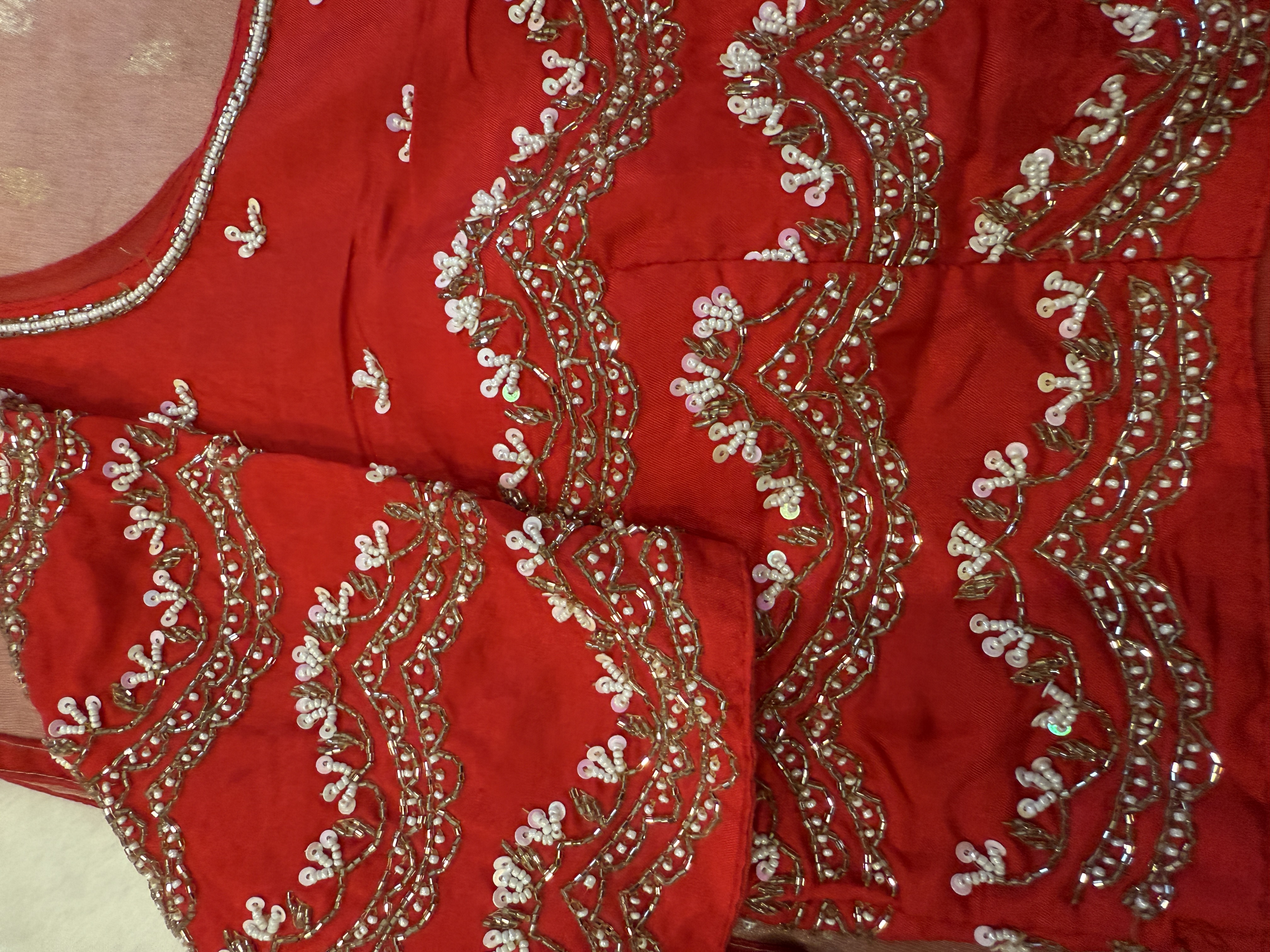 🌸 Blush Pink Semi Banarasi Saree 🌸