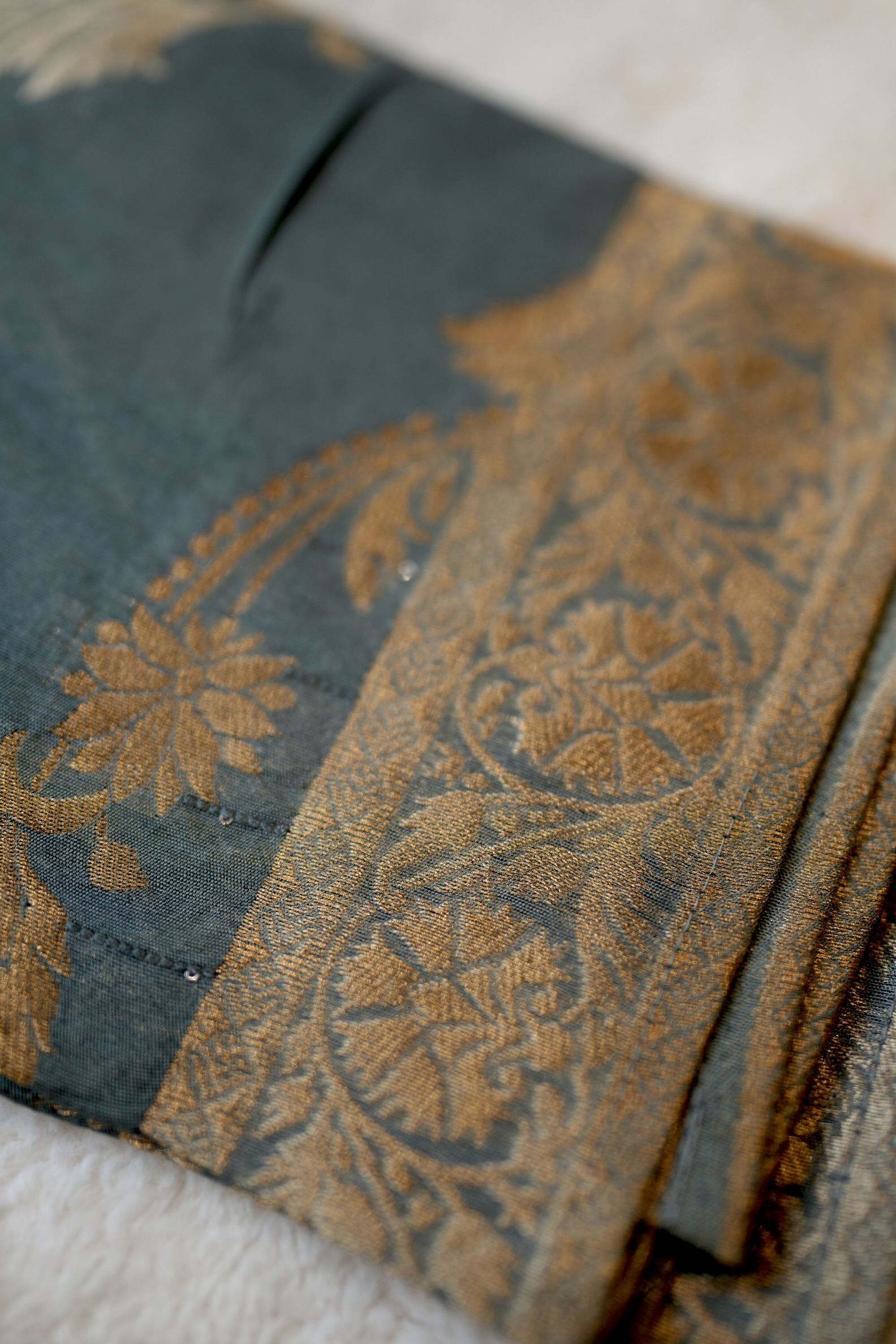 Dusty Green Embroidered Kurta Suit Set