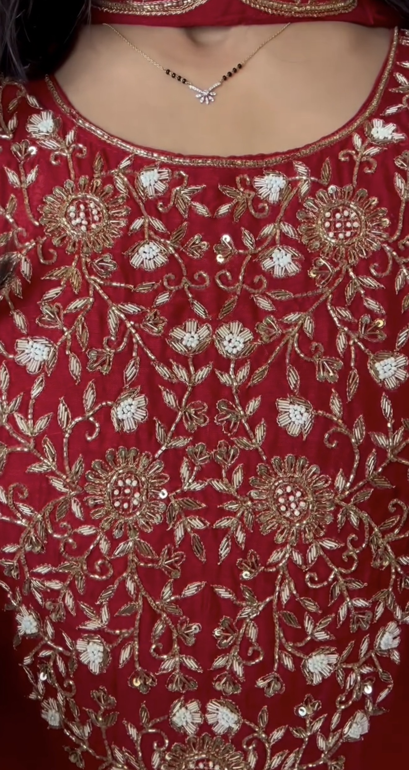 The Royal Red Zardosi Ensemble