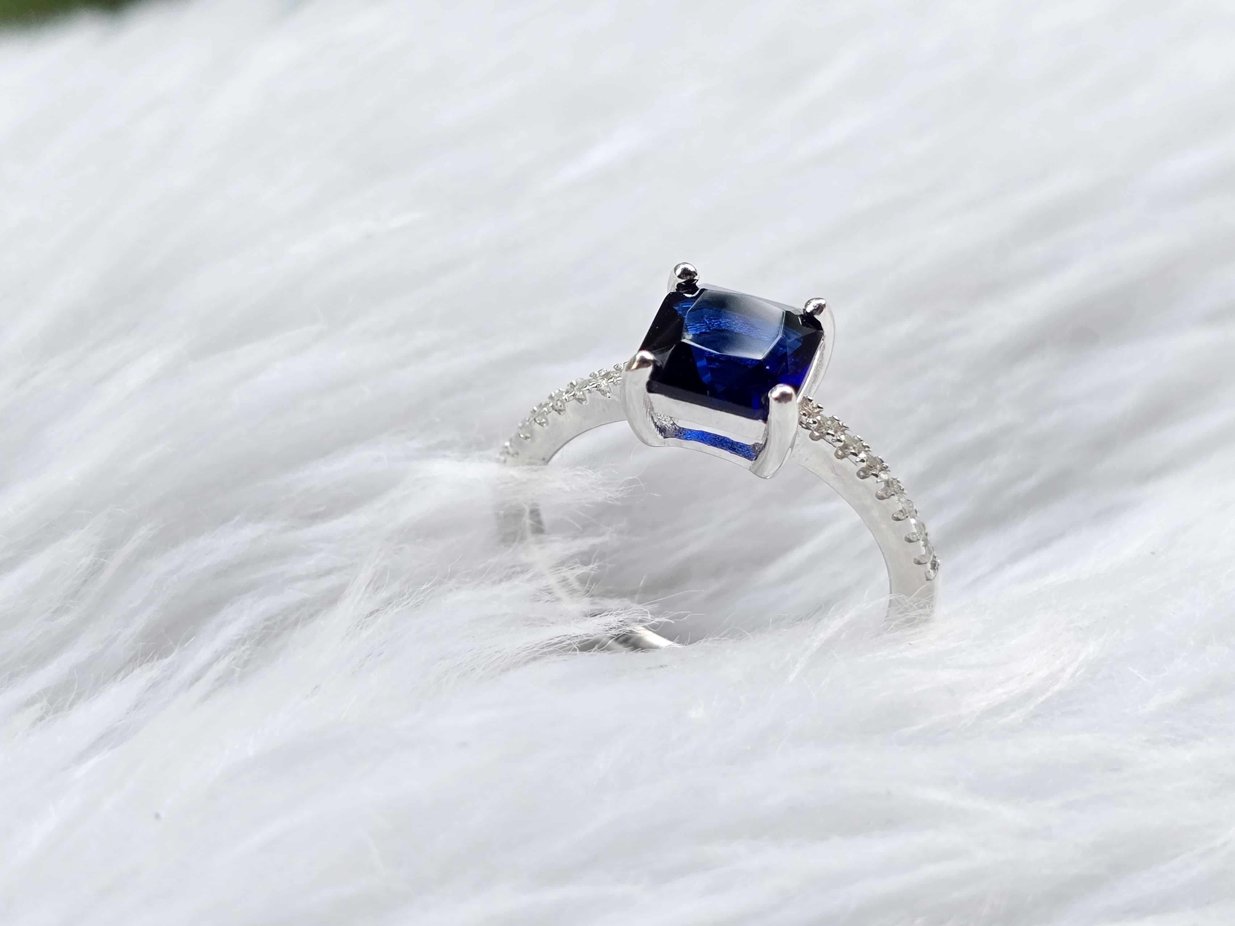 Navy Dusk in Sterling Silver