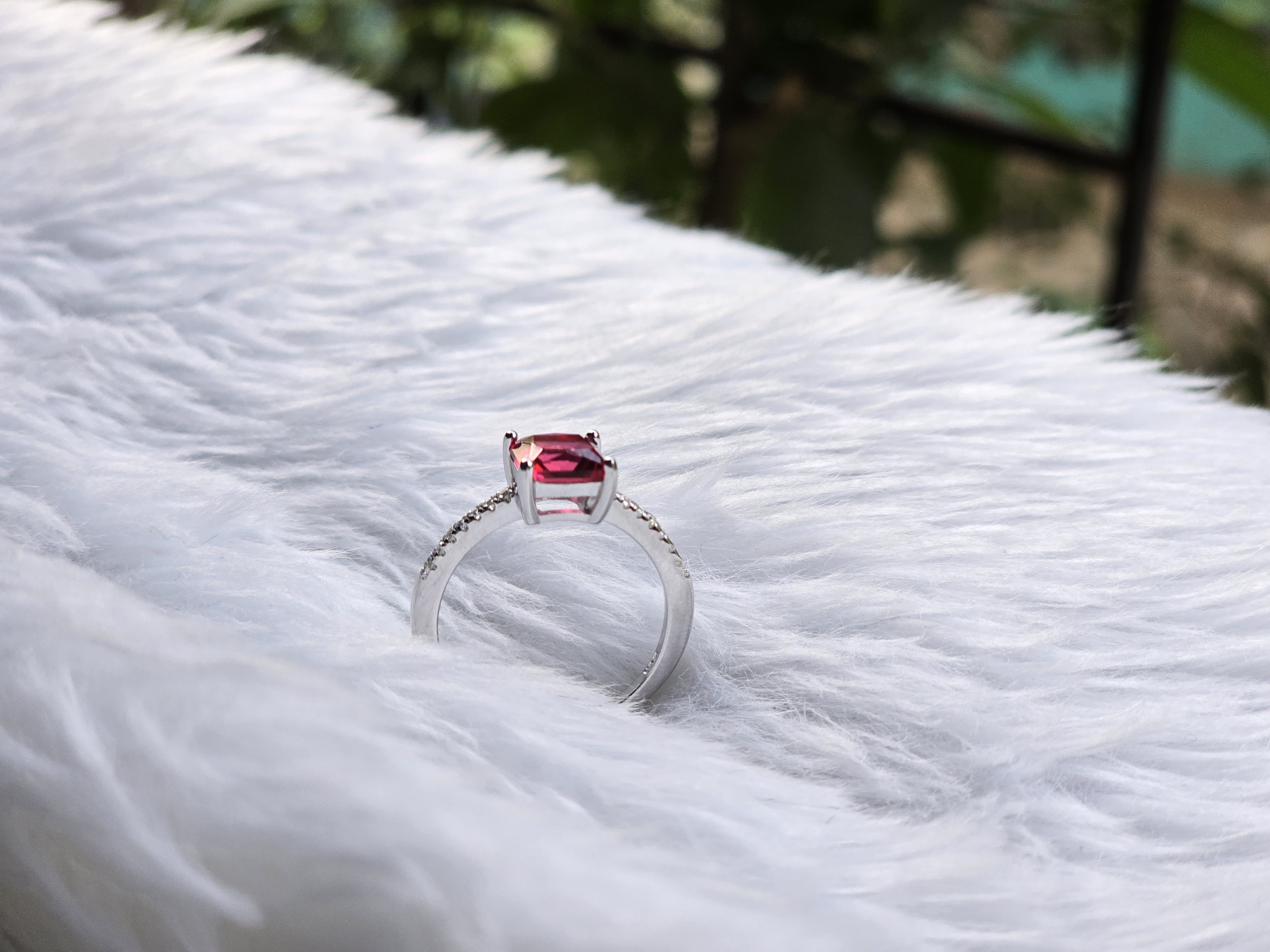 Pink Gleam in Sterling Silver