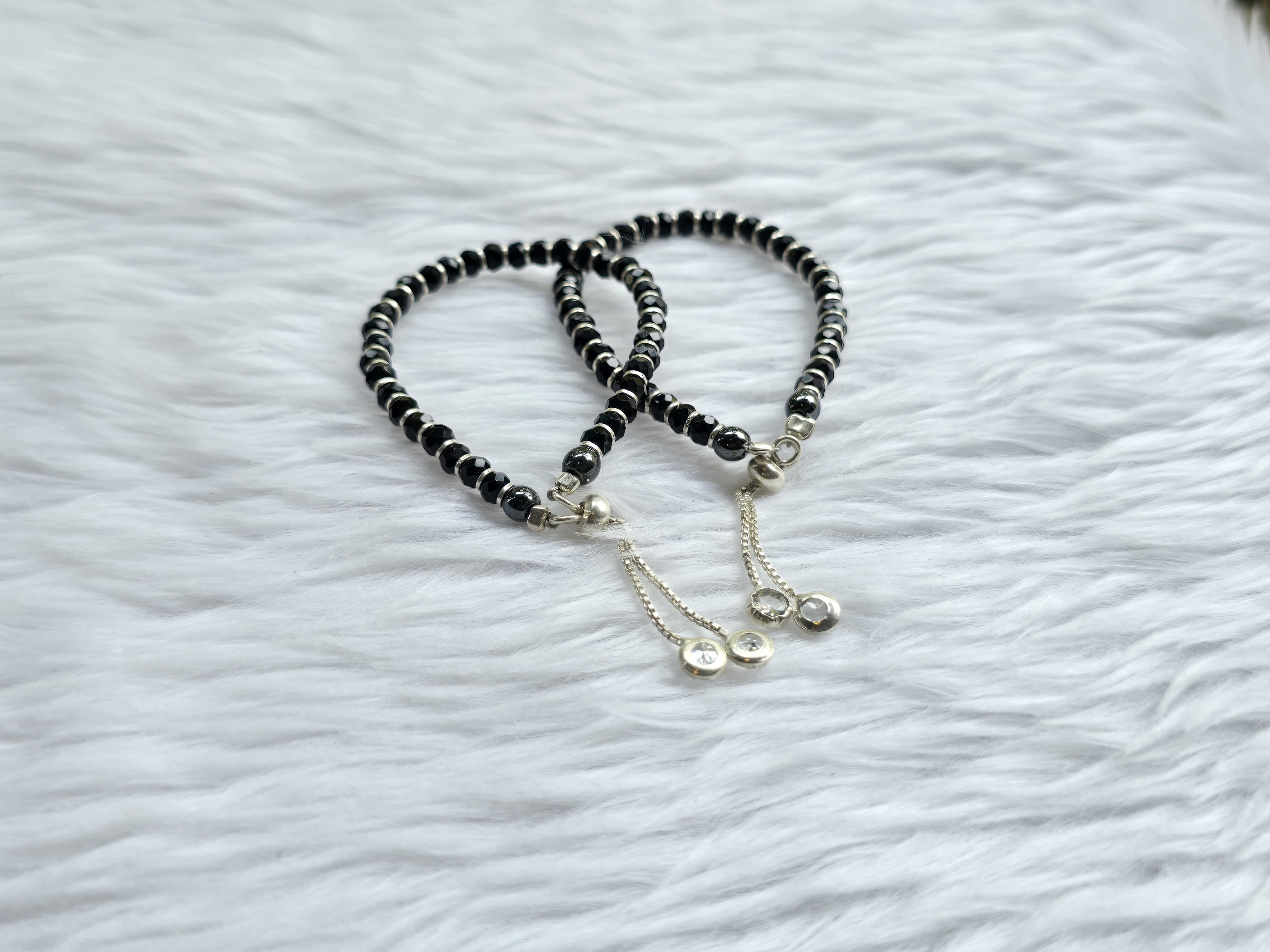 Black Beaded Bracelets