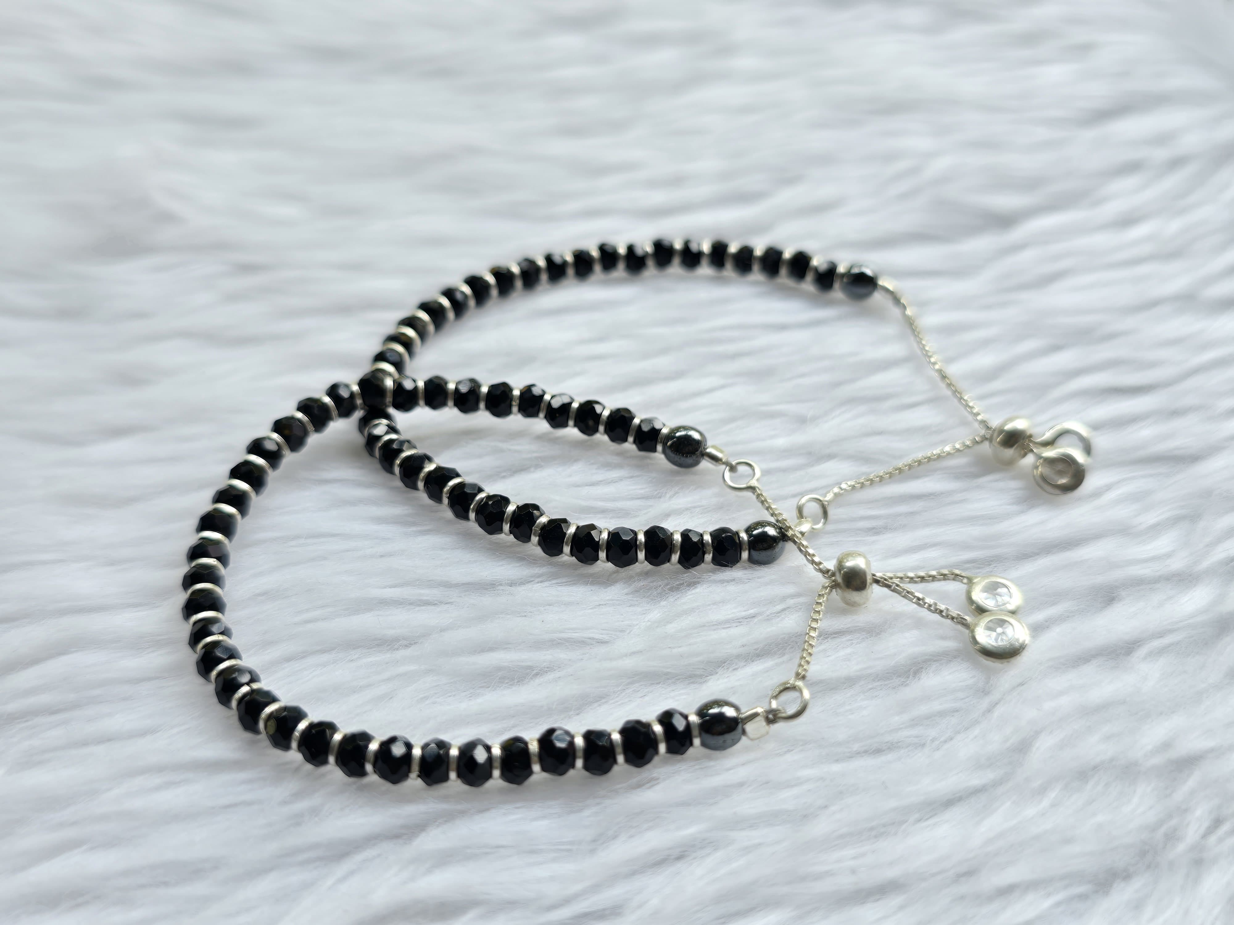 Black Beaded Bracelets