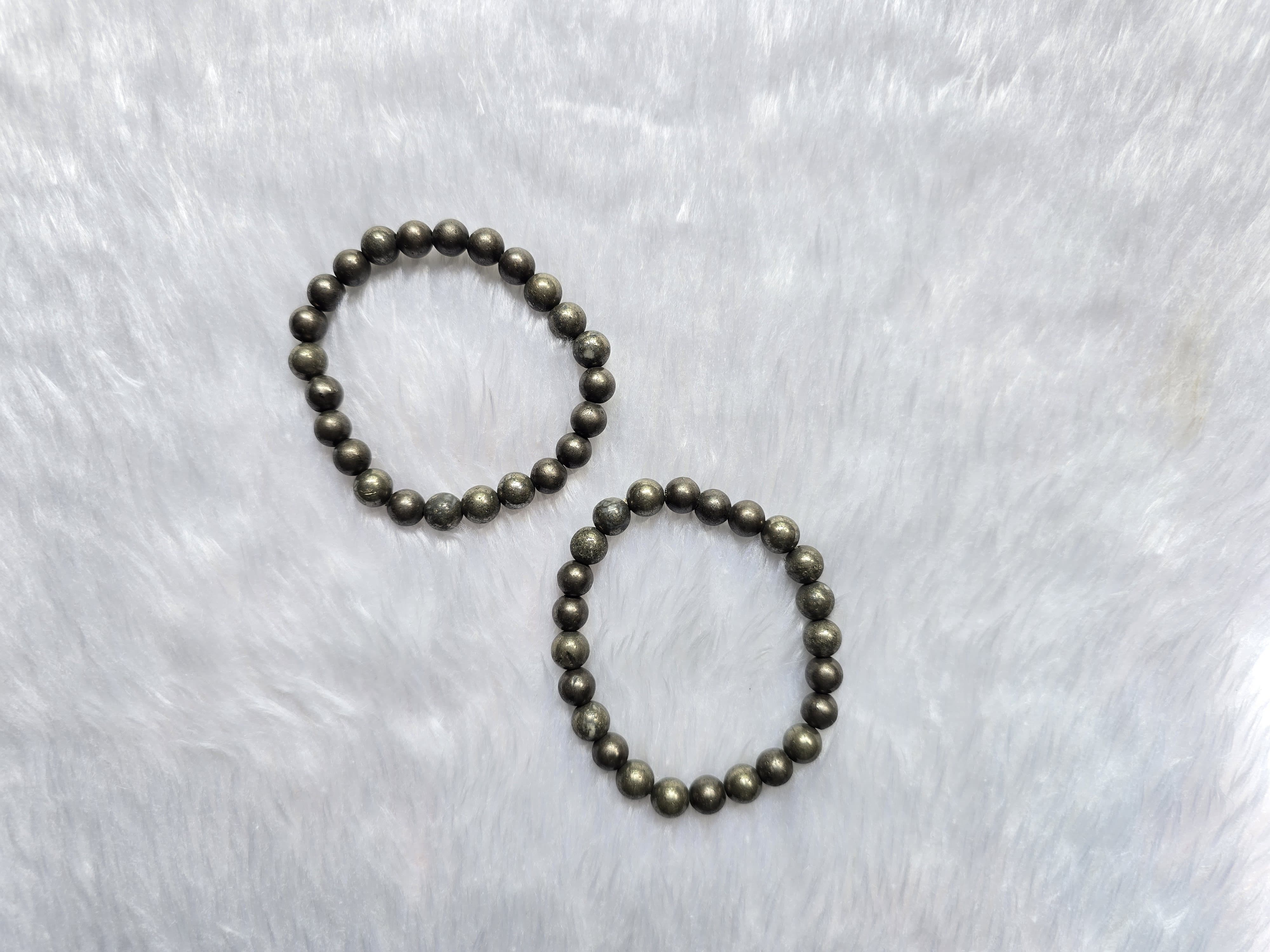 Lunar pyrite Braclets