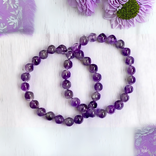 Amethyst Bead Bracelet