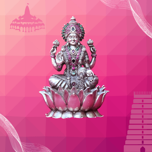 Original Silver Ganesh-Laxmi Idol Set