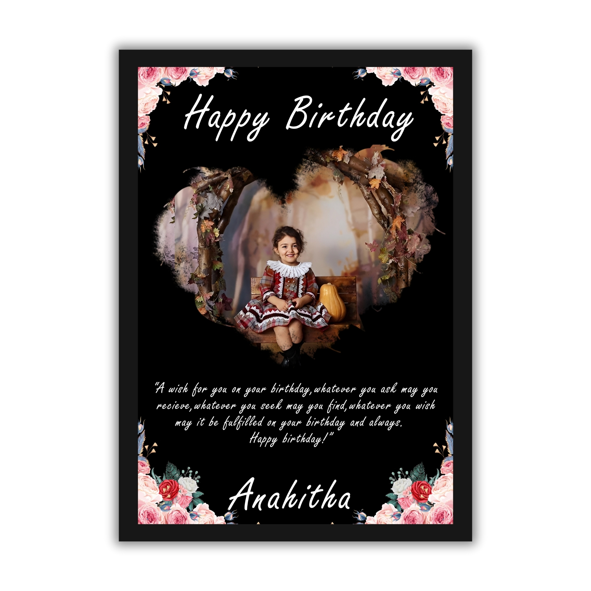 Customized Personalized Photo Frame With Names | Birthdays Frame Customised Gift Photo Frames For Wife|Husband|Friends & Family