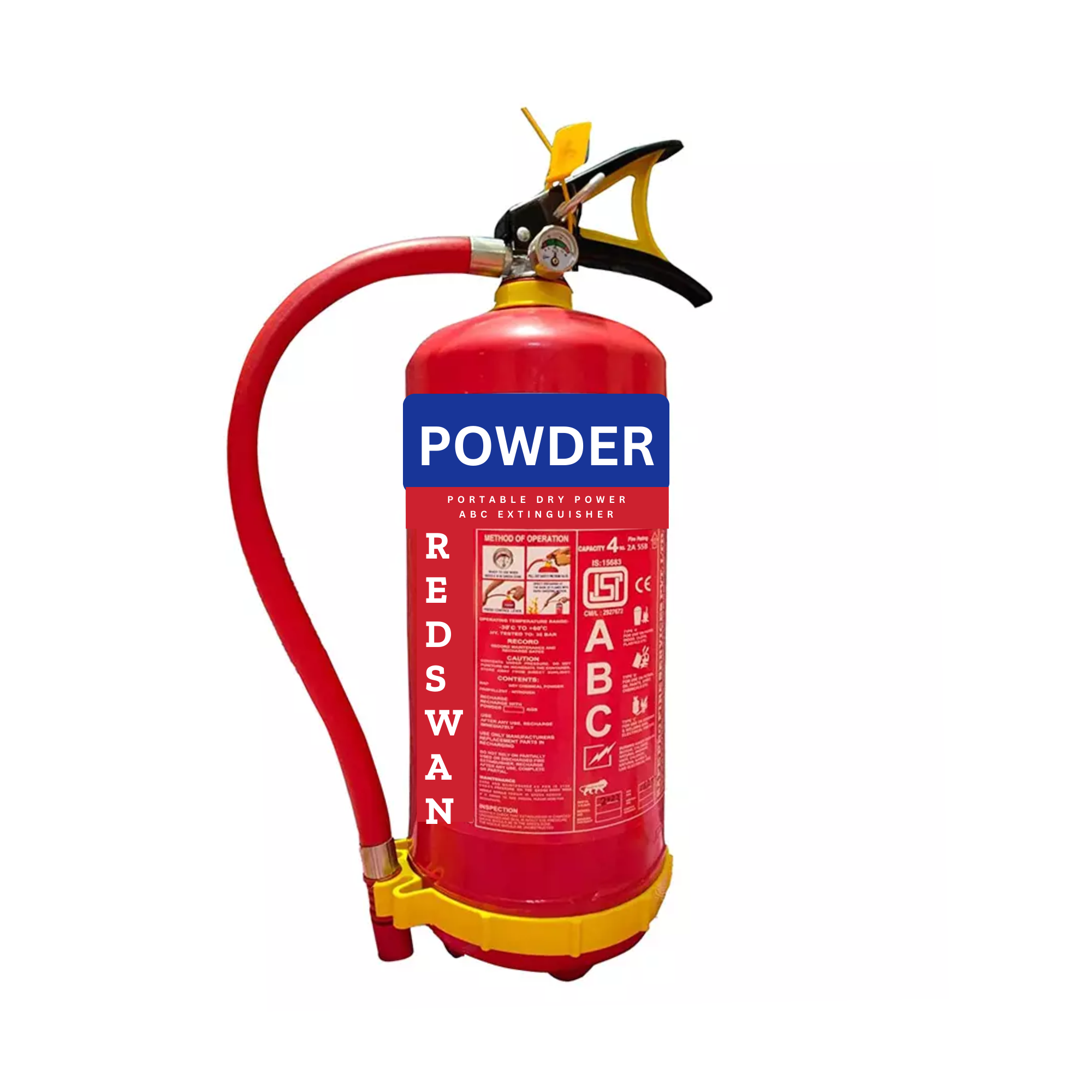 Fire Extinguisher ABC Type, 4 KG Capacity, Single Unit