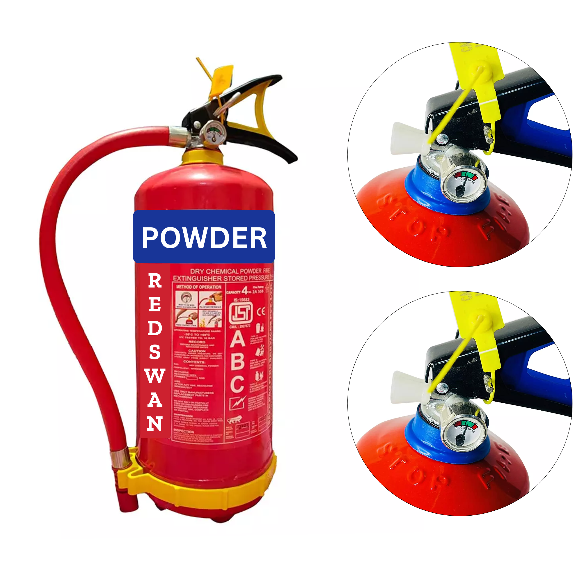 Fire Extinguisher 6 Kgs ABC Powder Type Fire Extinguisher pack of 1