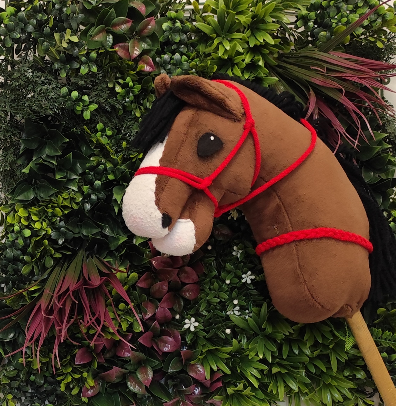 Halter z cordeo w kolorze czerwonym