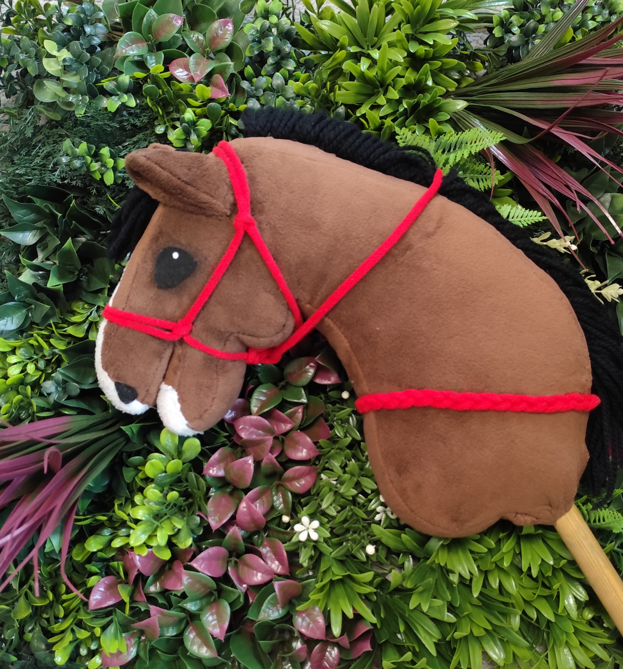 Halter z cordeo w kolorze czerwonym