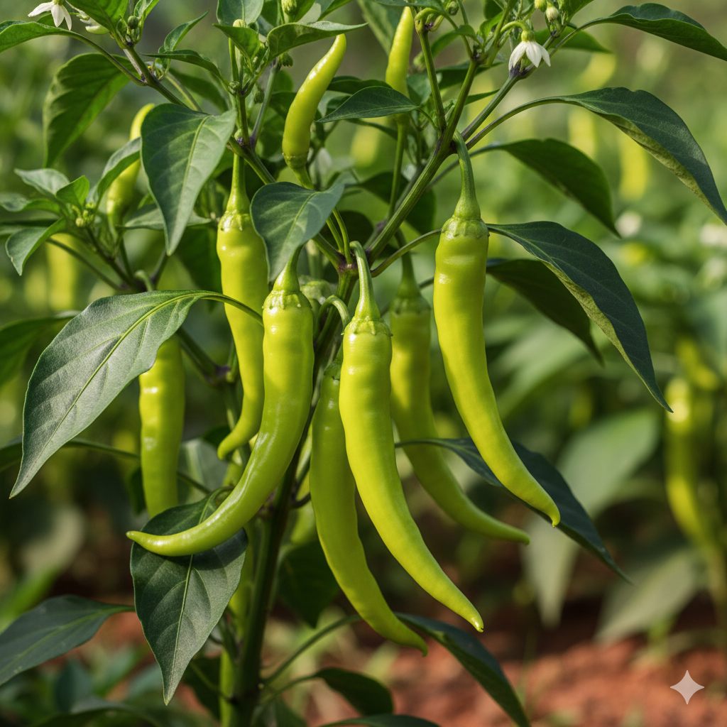 mittelscharfe grüne Paprika, 20 Samen