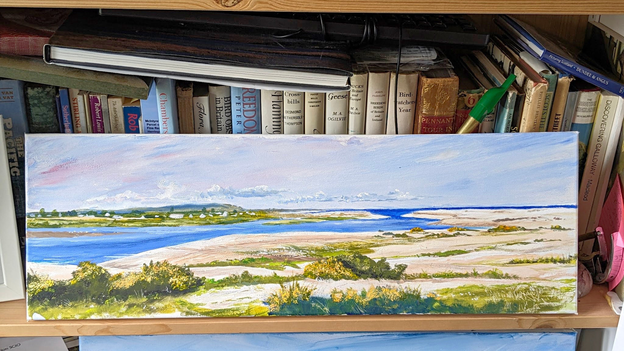 Spey Bay Panorama Print, River Spey print, Moray Firth, Moray Coastal Trail, summer Scotland seascape