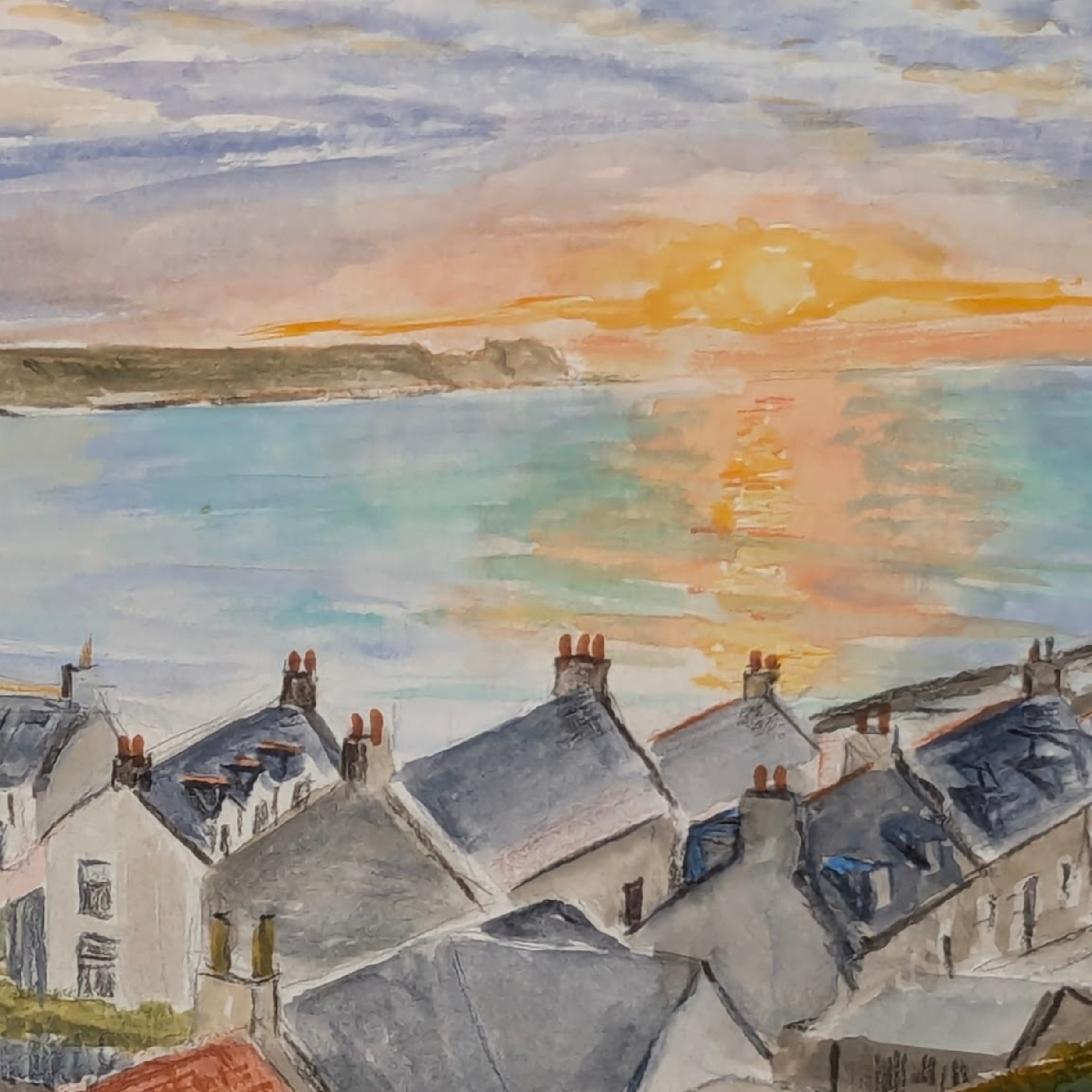 Cullen Moray Coast Scottish art print 