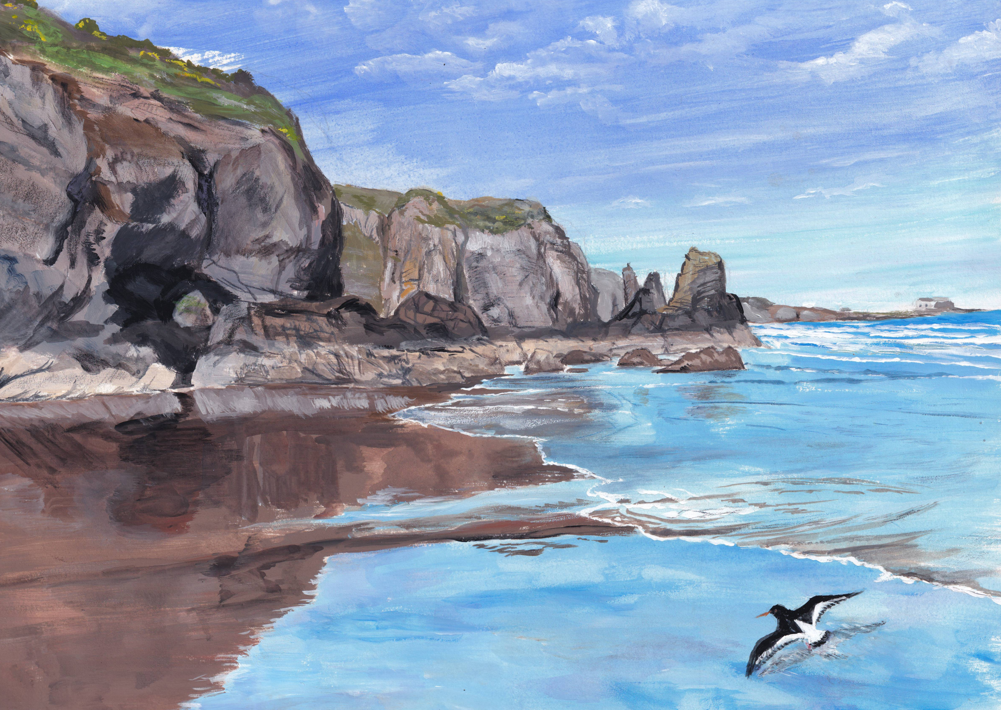 Lunan Bay Angus Print, Scotland Print, Scotland Seascape Print, Scottish Art Gift